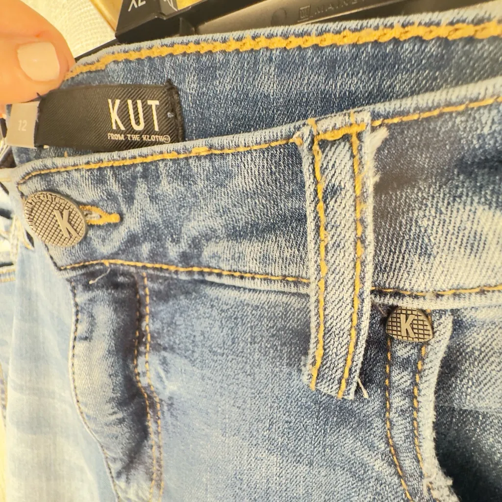 Kut From The Kloth high rise Donna Fab Ankle Skinny. Excellent condition size 12 - Image 10