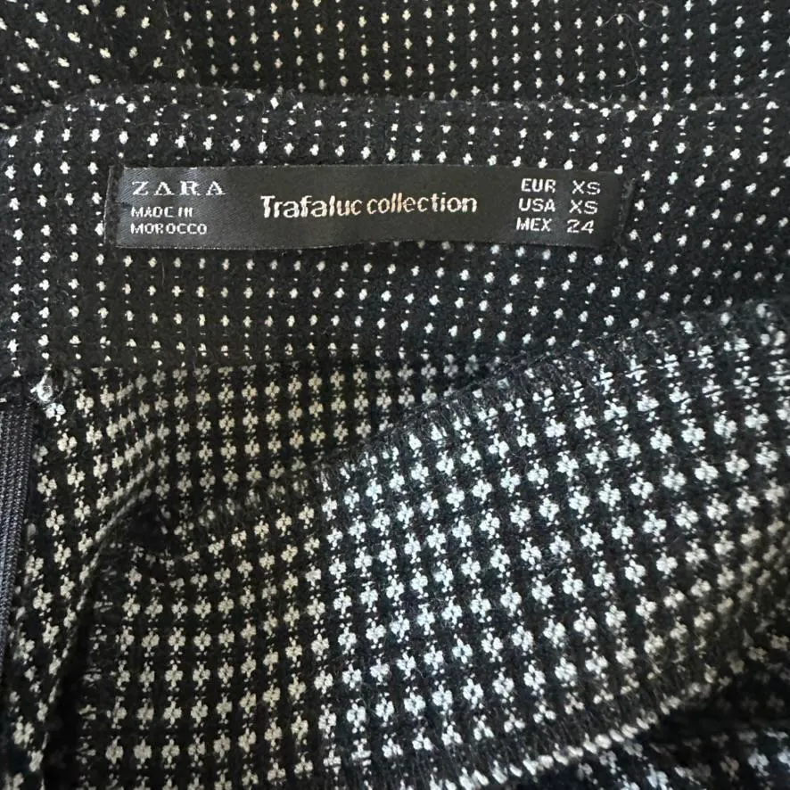 Zara Dot Checked Wrap Mini Skort XS - Image 6