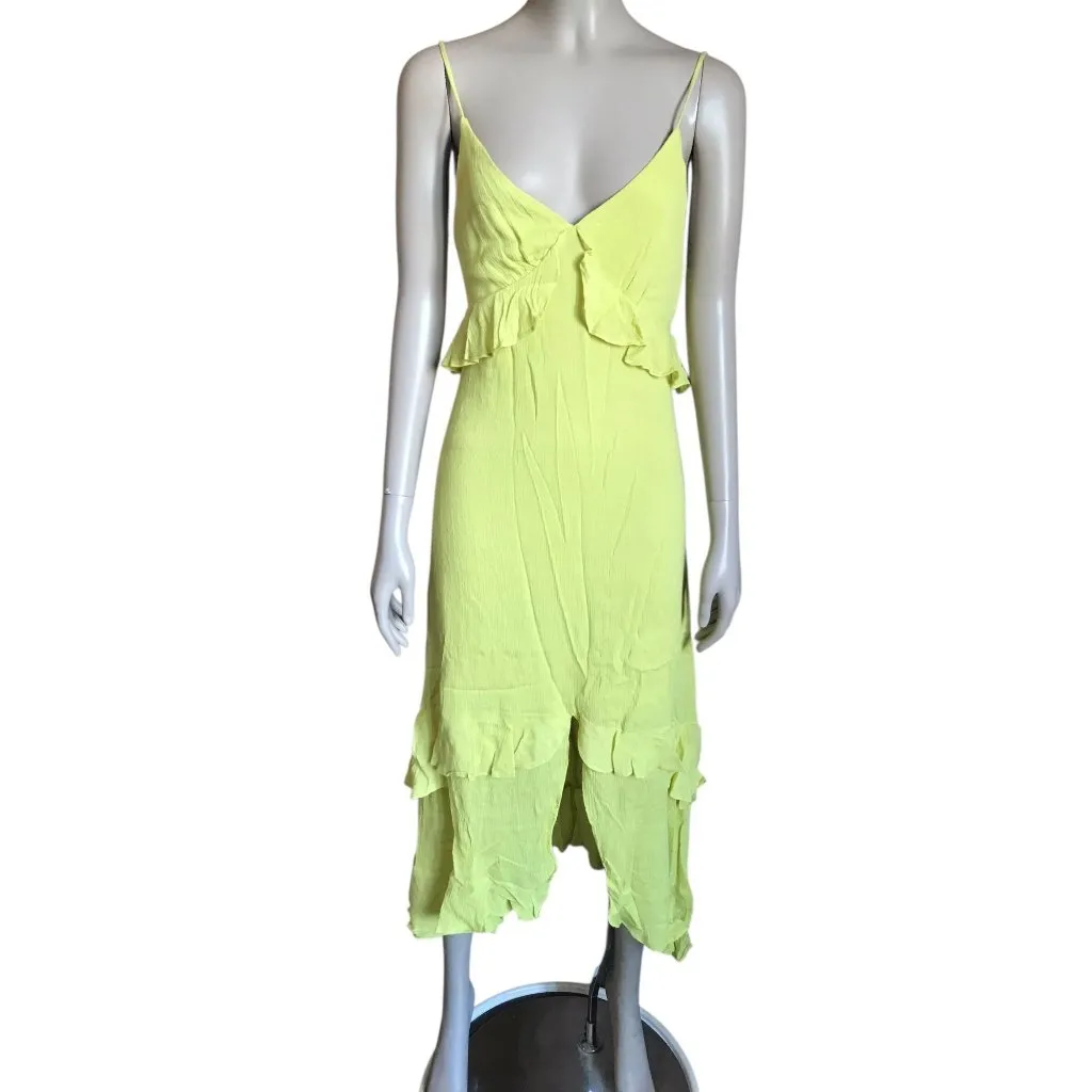 NWT Lulu's Yellow Ruffle Dress - Image 2