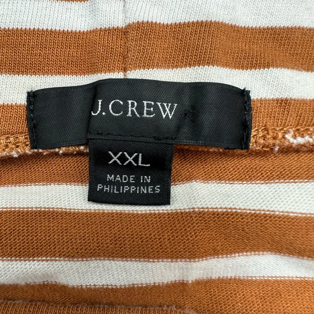 J. Crew Knit Mini Skirt Stripe Natural Gigi Pockets Cotton Women’s Plus Size XXL - Image 8