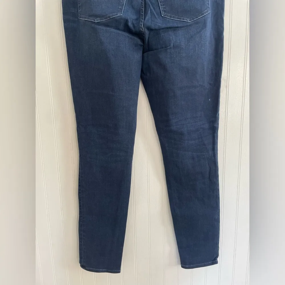 J. CREW Mid-Rise 9” Toothpick Button Fly Skinny Jeans Dark Wash Denim Size 32T - Image 9