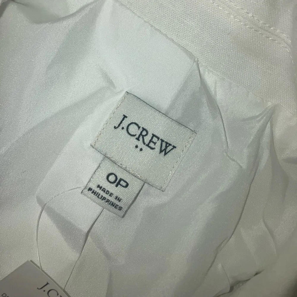 J. Crew Womens White Petite linen-blend one-button blazer - Image 8