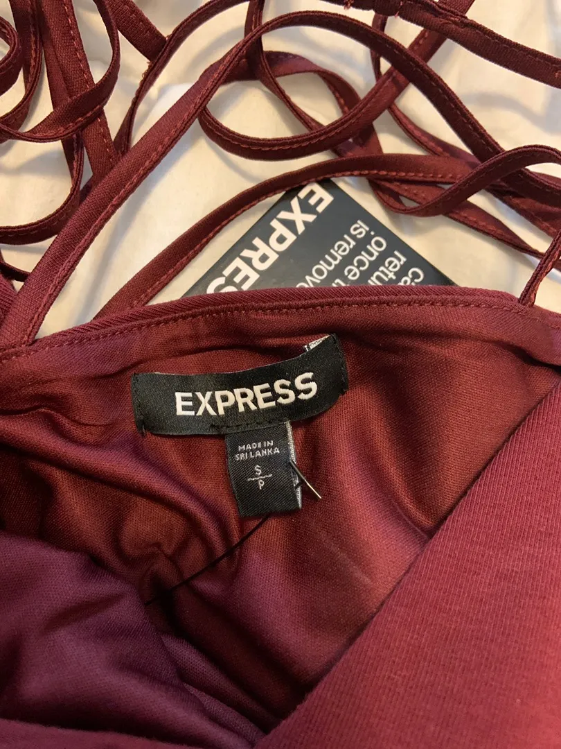 EXPRESS Red Bodycon Dress - Image 3