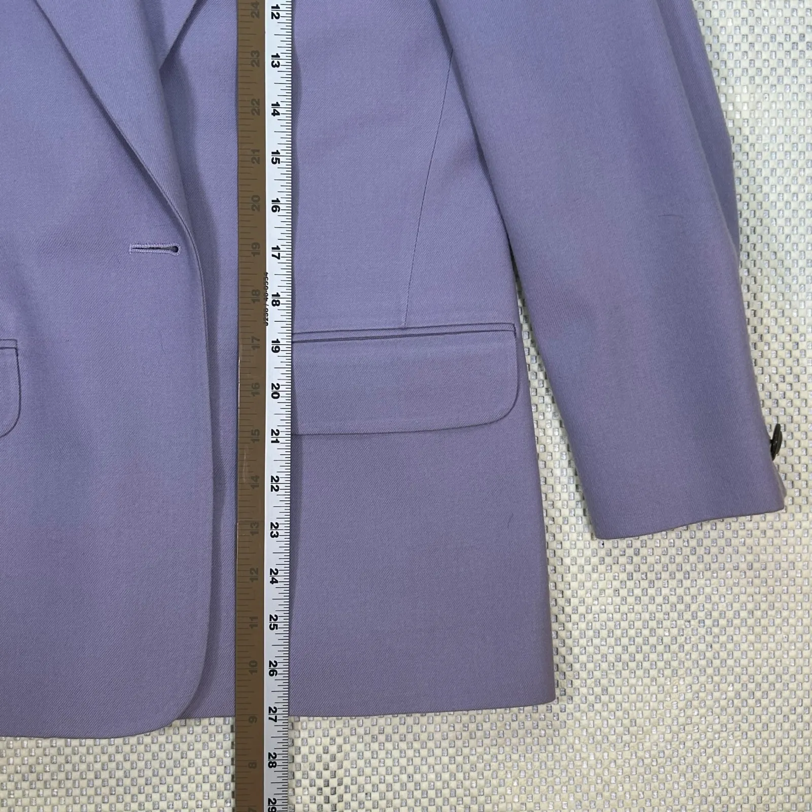 EUC Vintage Talbots Wool Blazer Single Button‎ Lavender Womens Jacket 2 Petite - Image 8