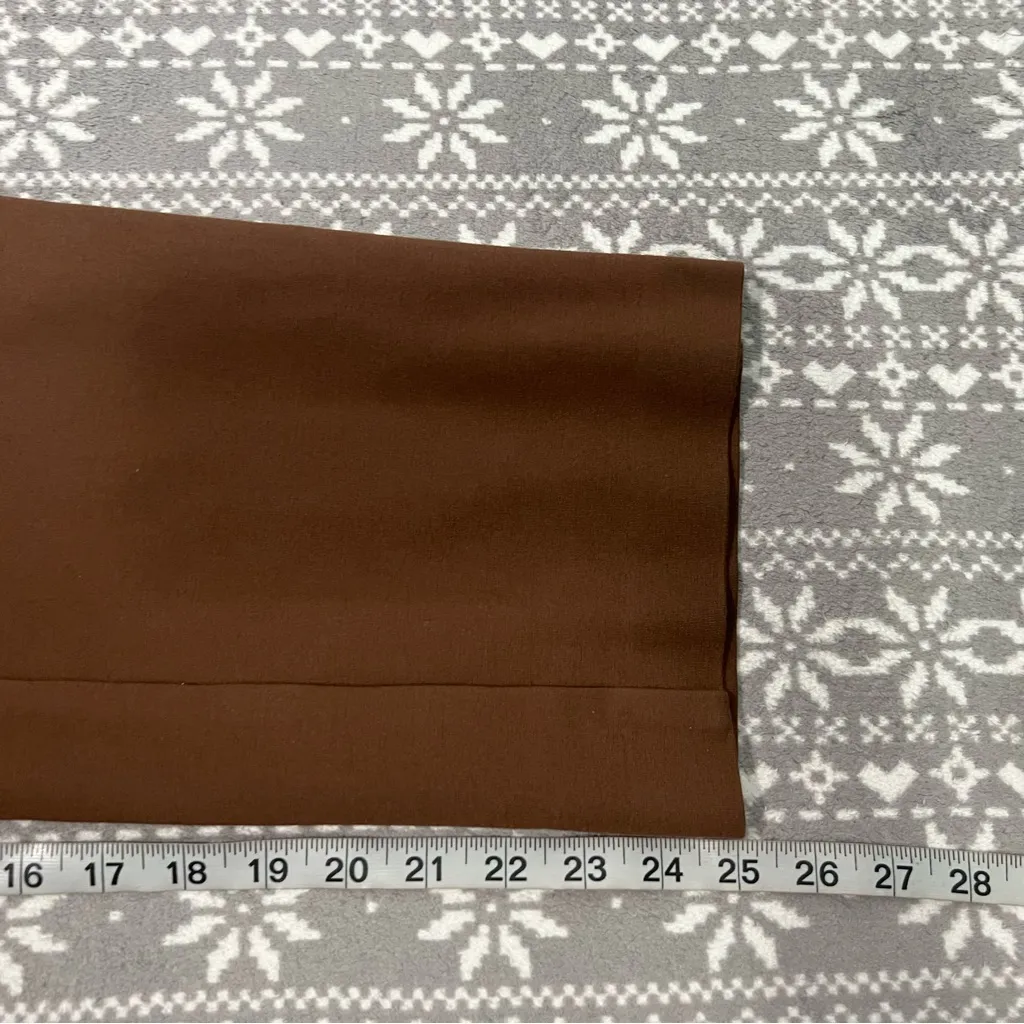 New Coldwater Creek Ponte‎ Perfect Holly Pants In Brown Size Small Petite - Image 9