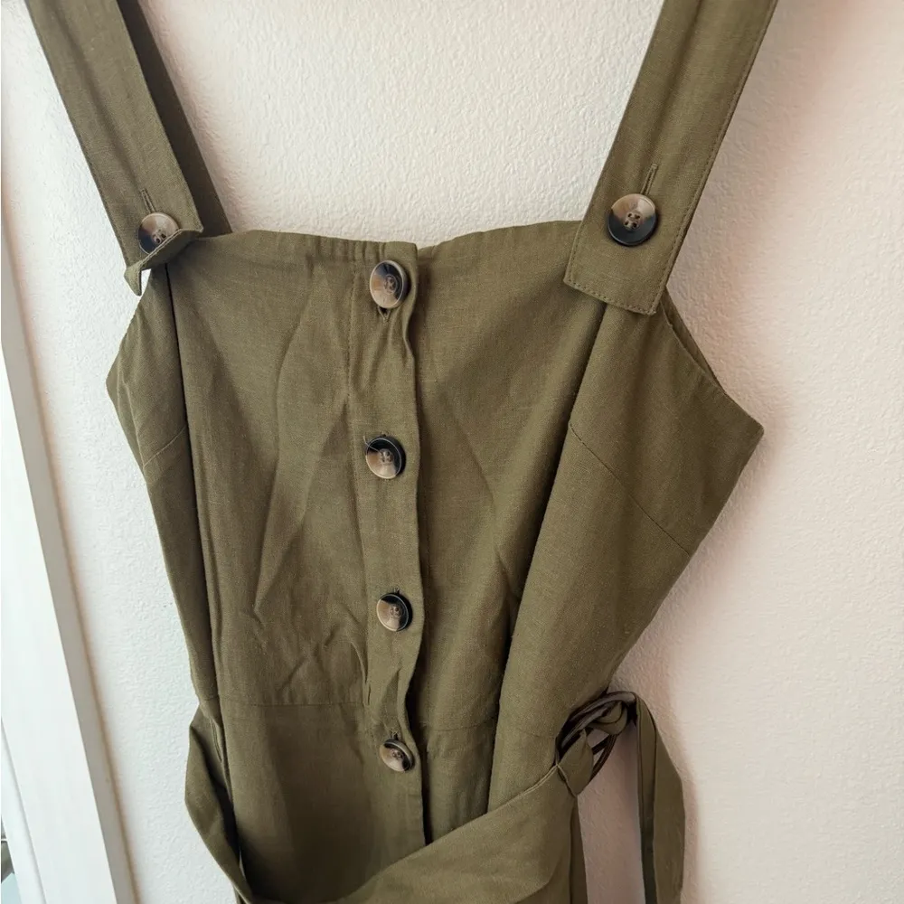 • TopShop • Women’s Linen Jumpsuit Size 6 - Image 3