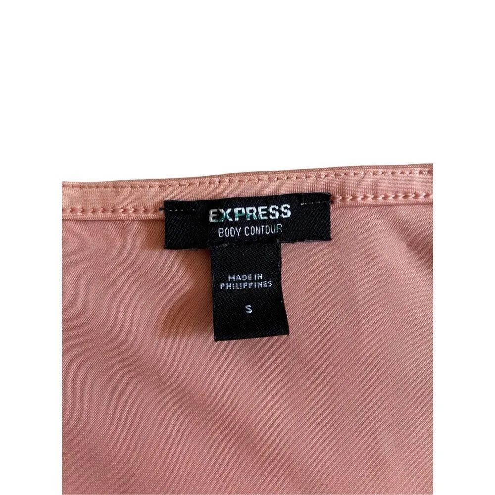 Express Body Contour Wide Strap Tank Top Ruched Formal Everyday Preppy - Image 5