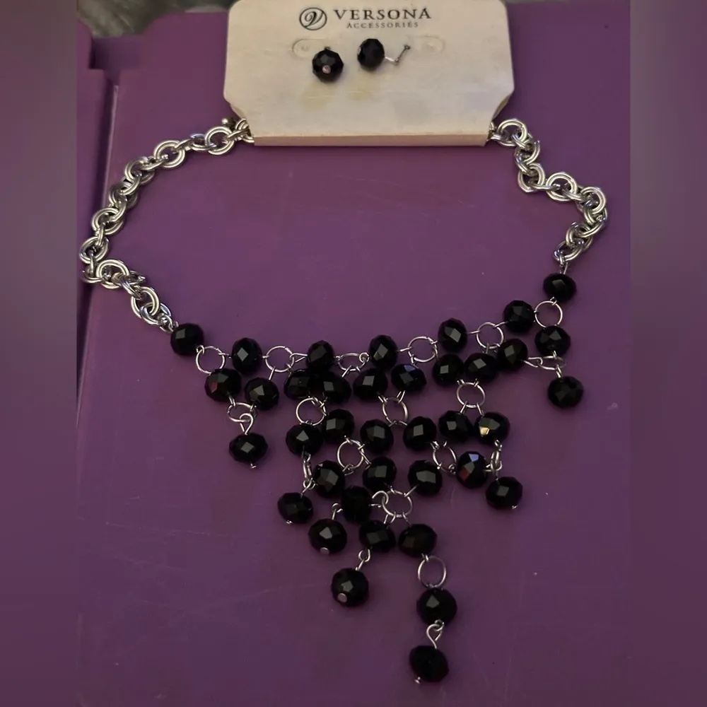 Versona Statement Necklace and Earrings Set NWT - Image 4