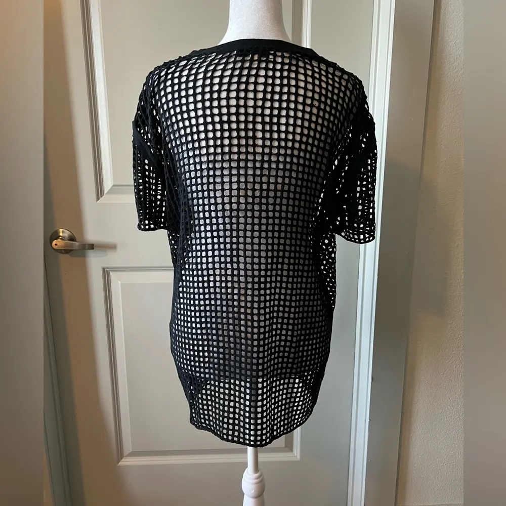 Black Mesh Women's Top - Image 5