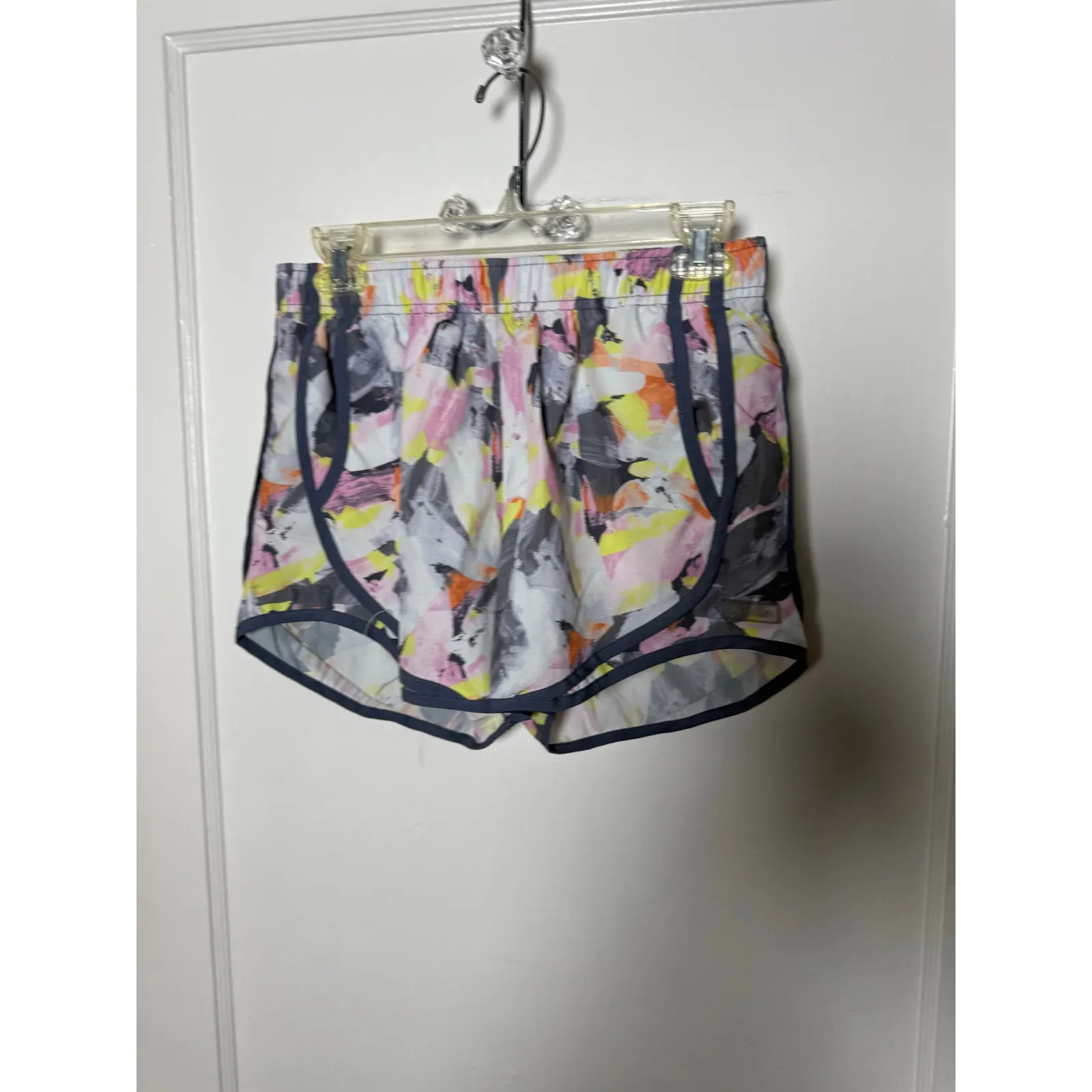 Calvin Klein Colorful Watercolor Pastel Athletic Running Shorts Women's Small - Image 7