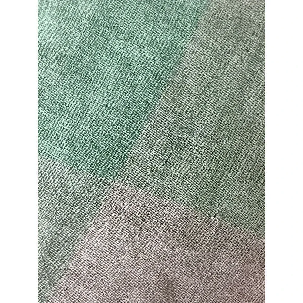 Anthropologie Maeve Mint Gingham Flutter Sleeve Top Women’s S Semi Sheer Peasant Green - Image 10