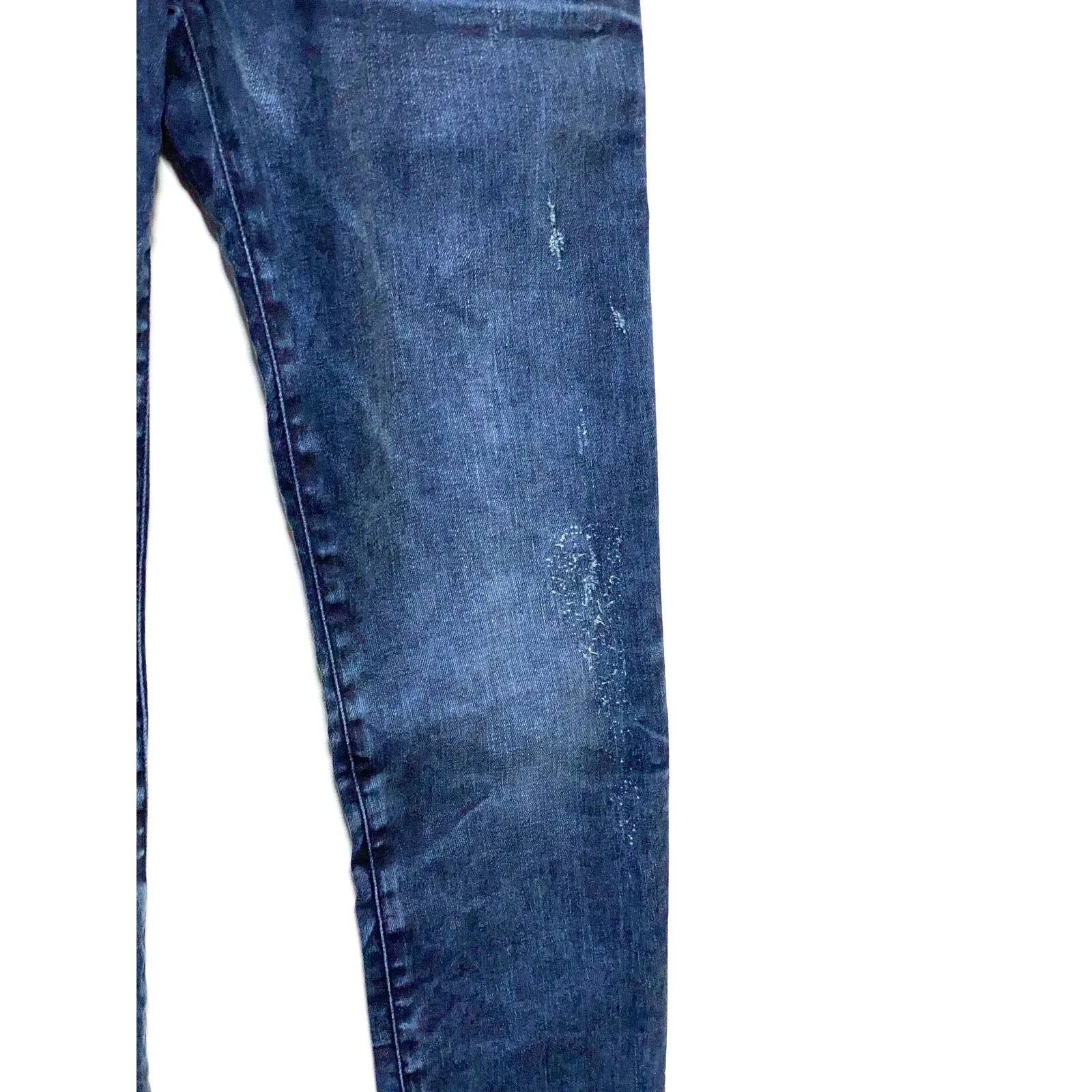 Diesel Jeans Getlegg Slim Skinny Low Waist Womens 27 Distressed Whiskered Grunge - Image 7