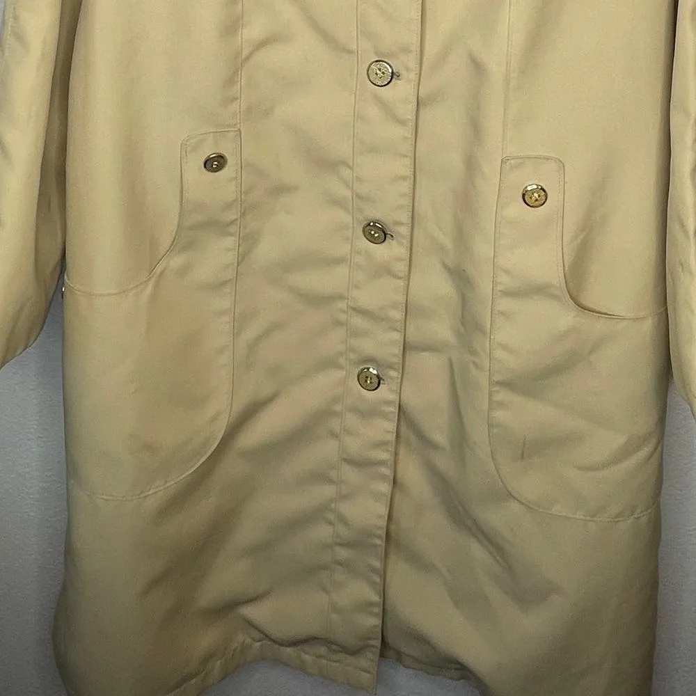 Vintage Misty‎ Harbor Coat as is Tan Size 14 - Image 7