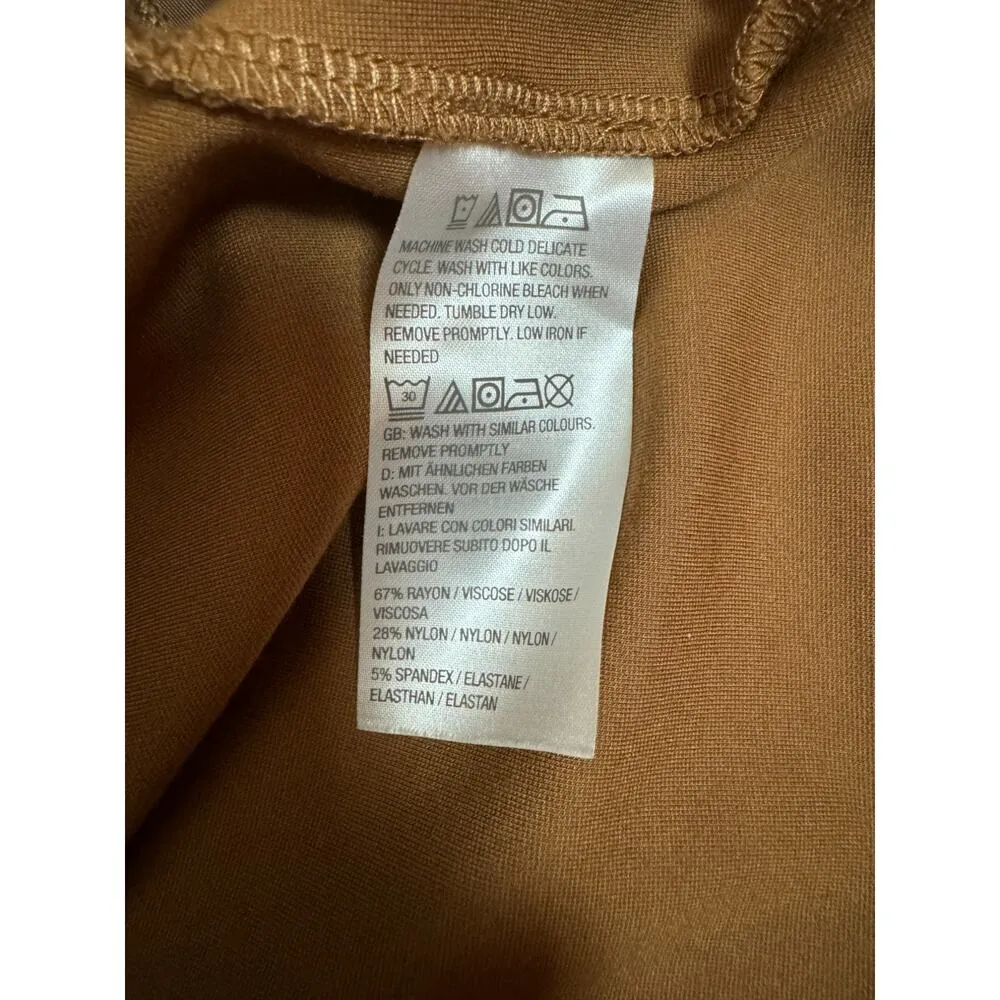 Tailored by Susan Graver Smart Ponte Knit Blazer Caramel Twist Medium - Image 11