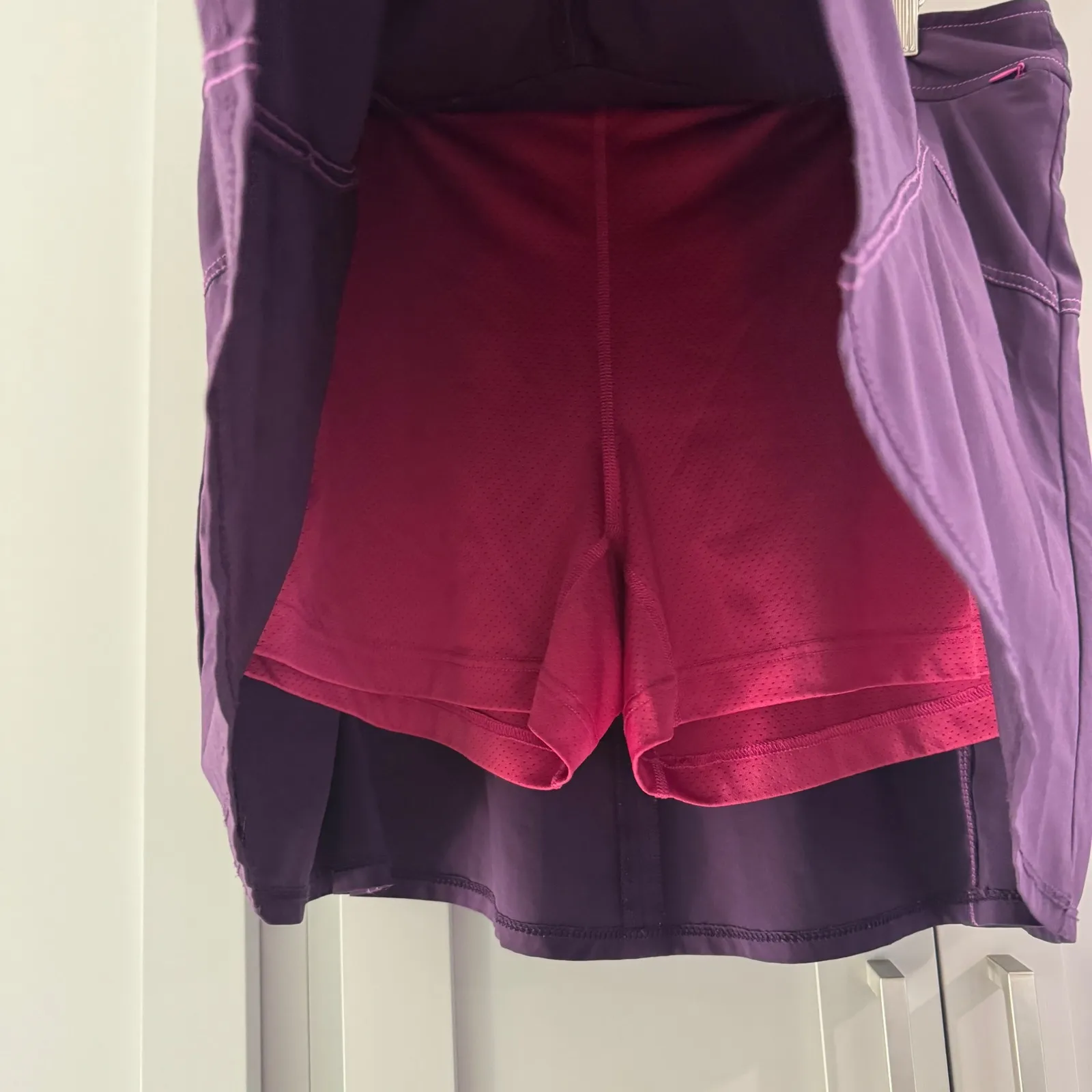 Title Nine Purple Skort Athletic Tennis Golf Hiking Pickleball Skirt Short Sz 12 - Image 3