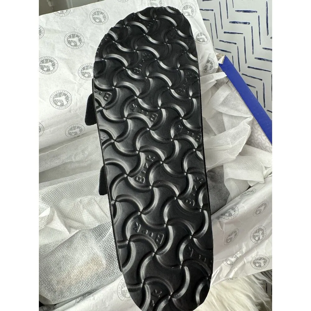 New In Box Birkenstock Arizona black Suede Women's Sandals Size 8 Or 39- Black - Image 7