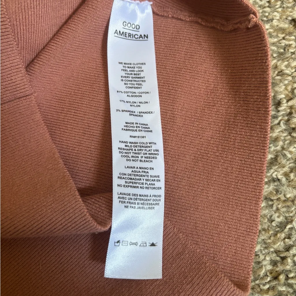 Good American The Cupped Tank Top Size 1/2 - Image 6