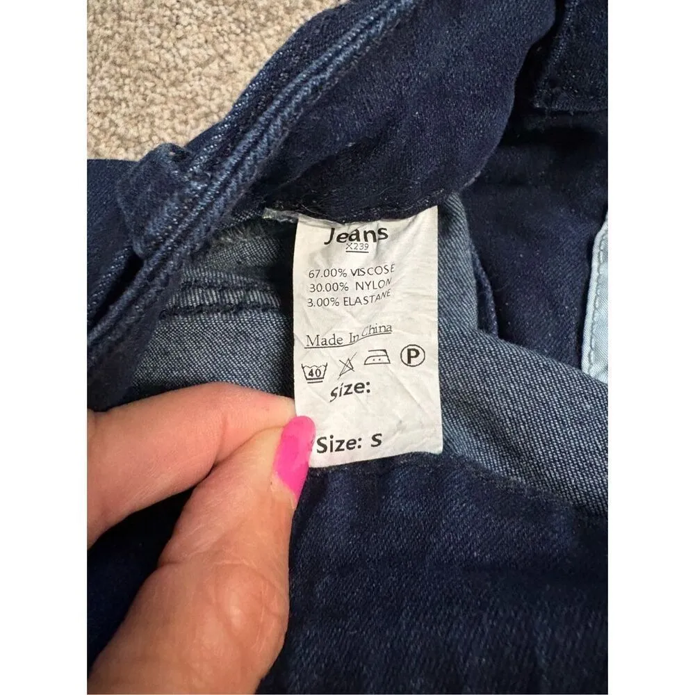 Dark denim dress jeans, ladies small Blue - Image 4