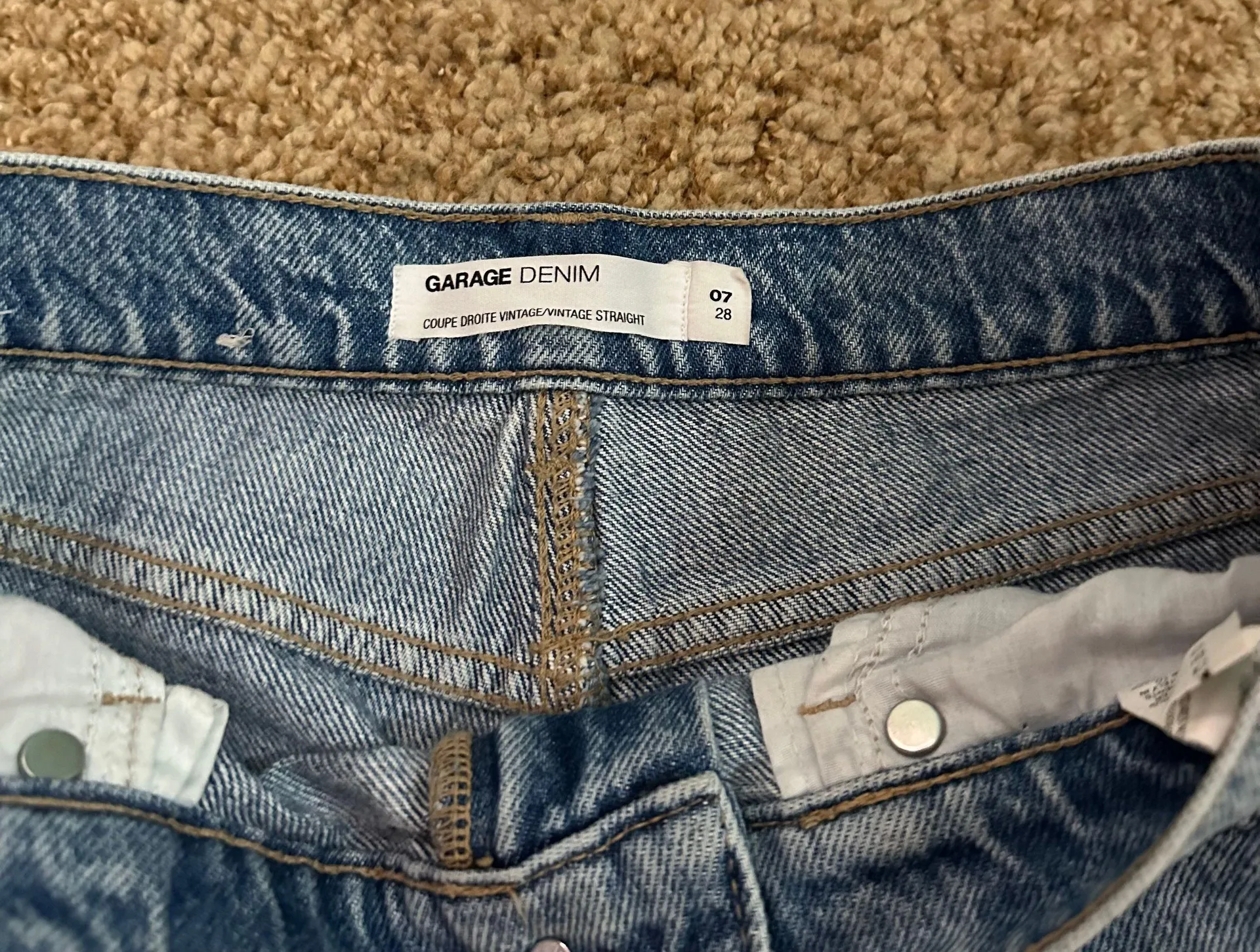Vintage Straight Jeans - Image 2
