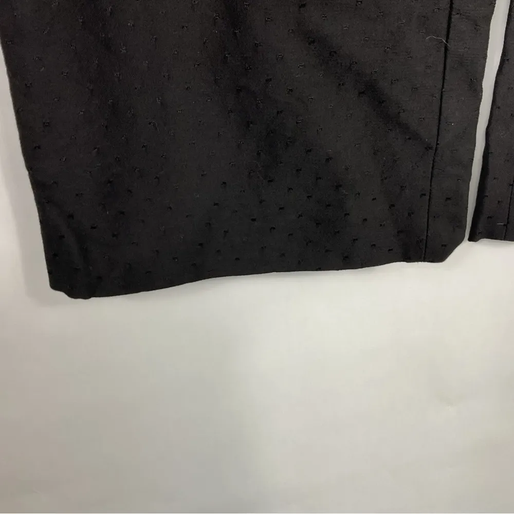 Armani Collezioni Black Textured Pants Size 8 - Image 2