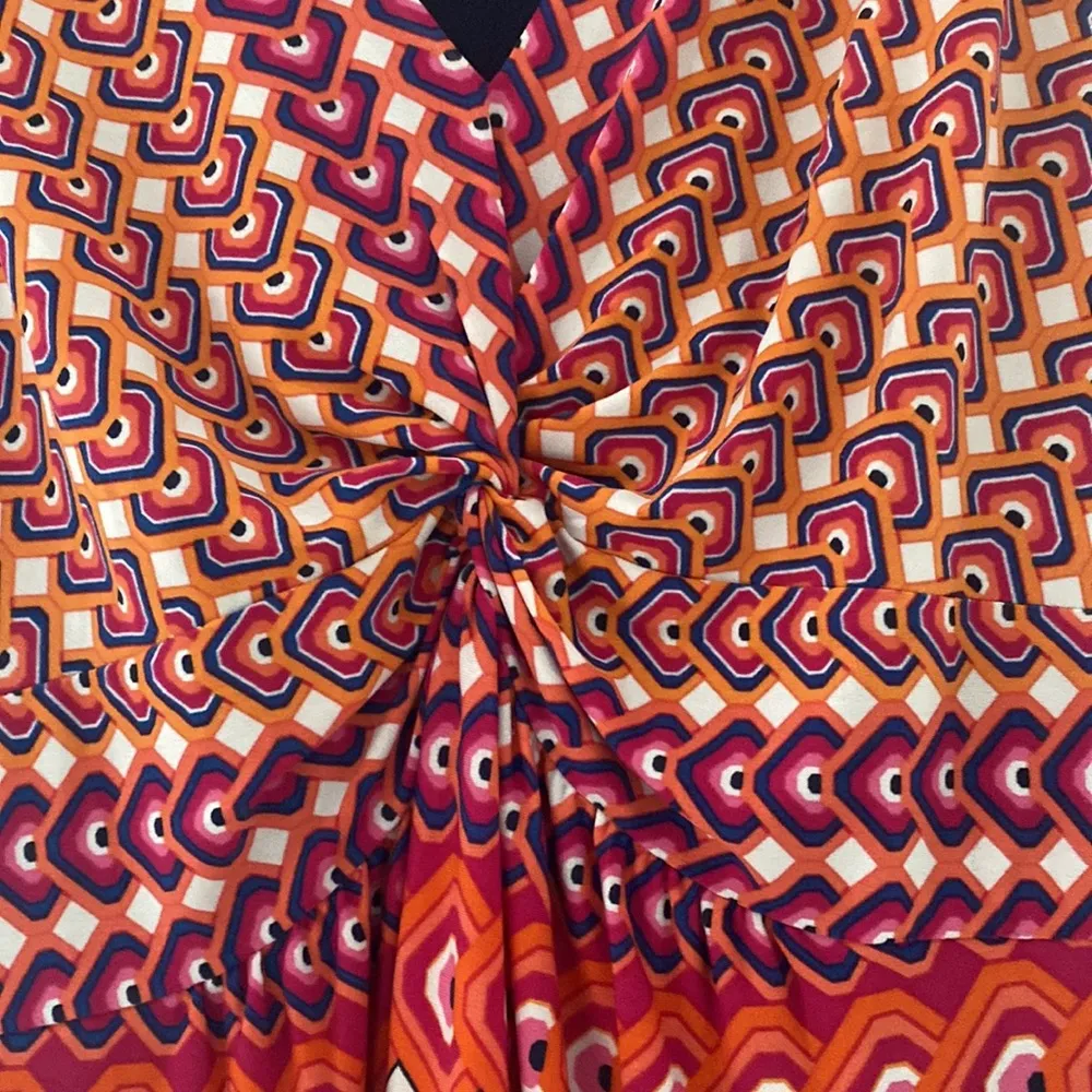 multi colored patterned mini dress - Image 4