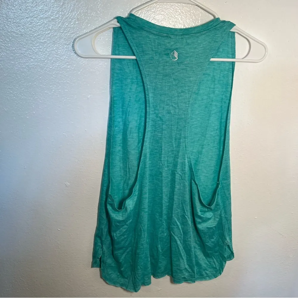 Icyzone Yoga Muscle Tank Top Mint Green - Image 7