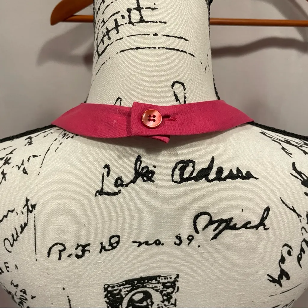 Beautiful MaxMara bublegum pink peek a boo halter luxury dress cotton open back - Image 8