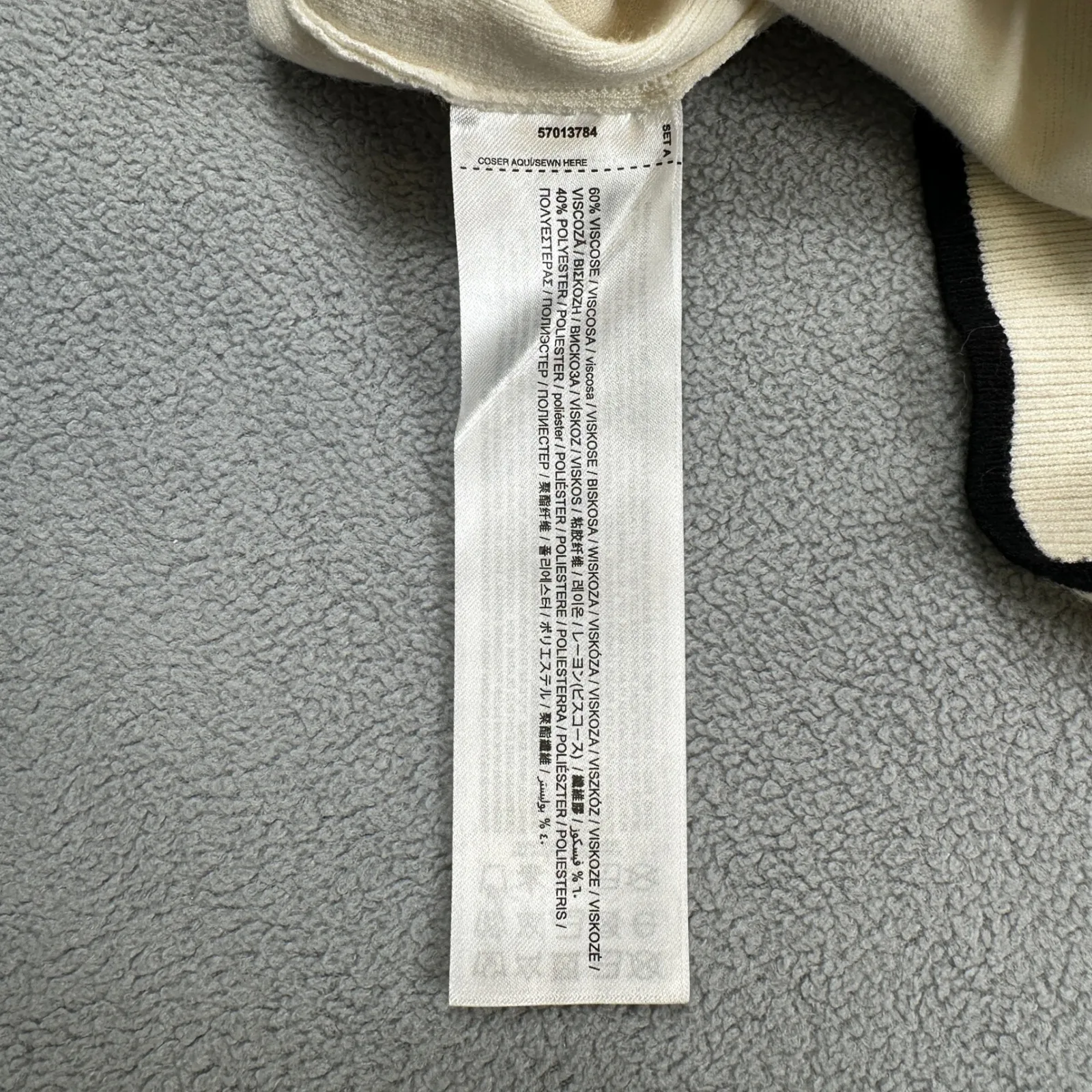 MNG Mango Cardigan Sweater S Womens Cream V Neck Black Trim Casual Knitwear - Image 9