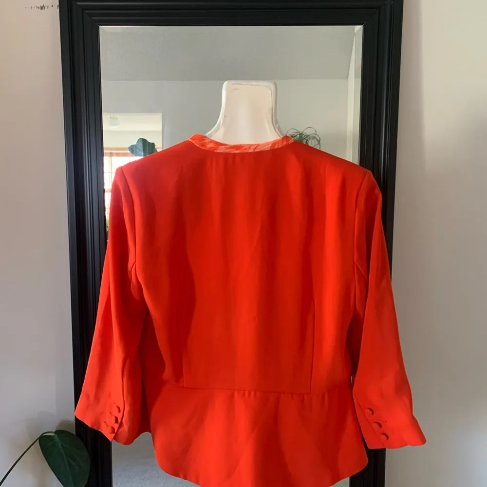 NEW CABI Orange Wrap Jacket Blazer - Image 5