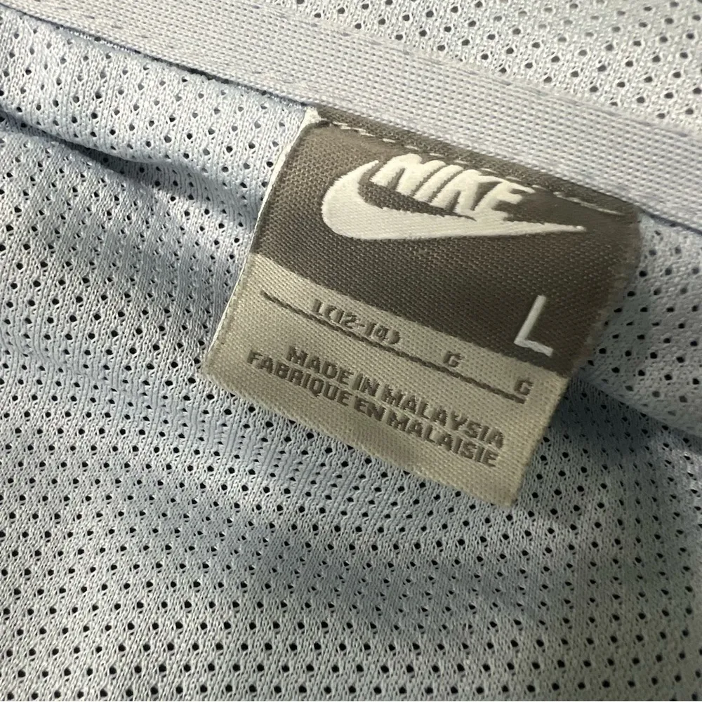 Vintage Nike Full zip Windbreaker Sporty black stripes large 12-14 Y2K 90s - Image 6