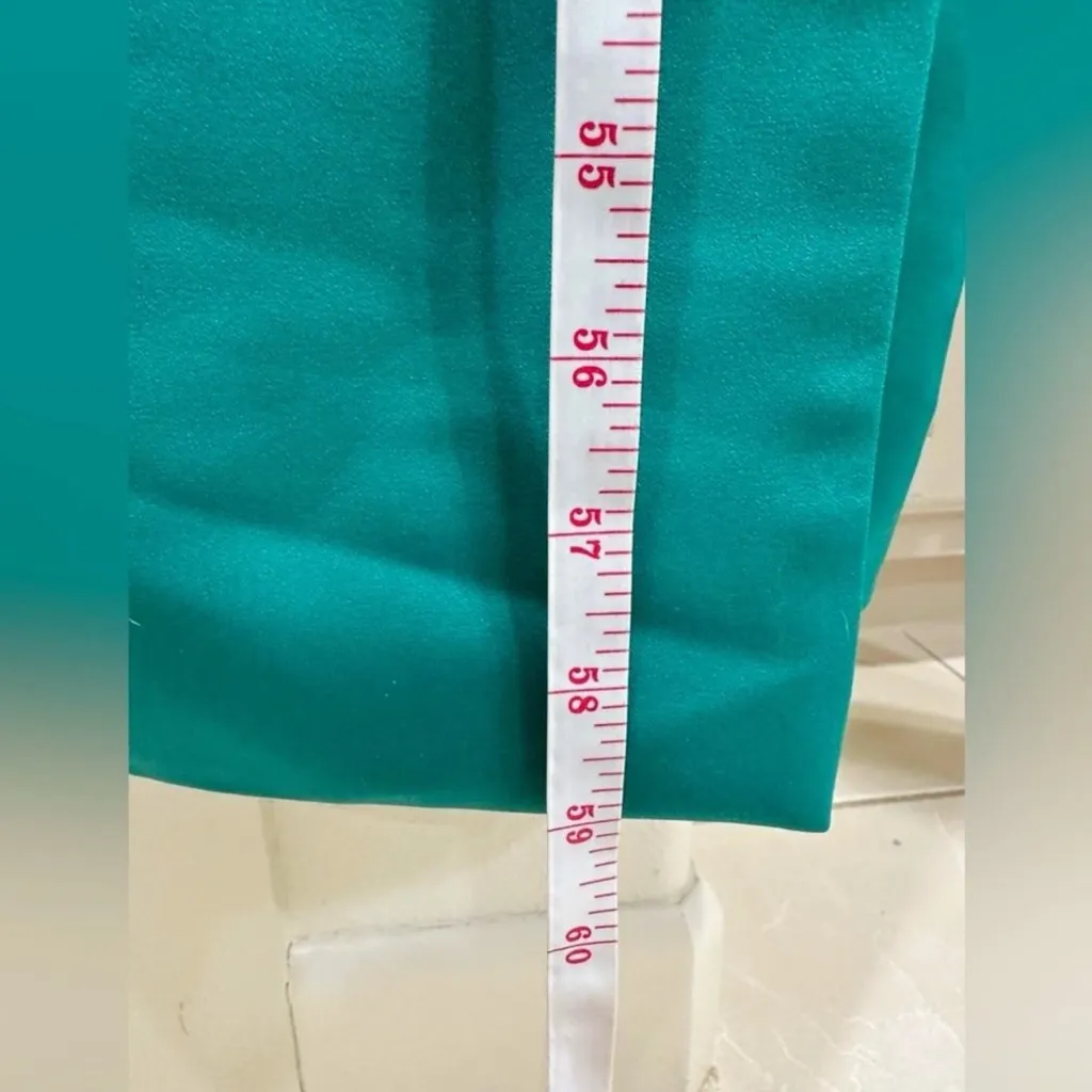 NWT JayGodfrey Elegant Dark Teal Strapless Dress Size 10 - Image 6