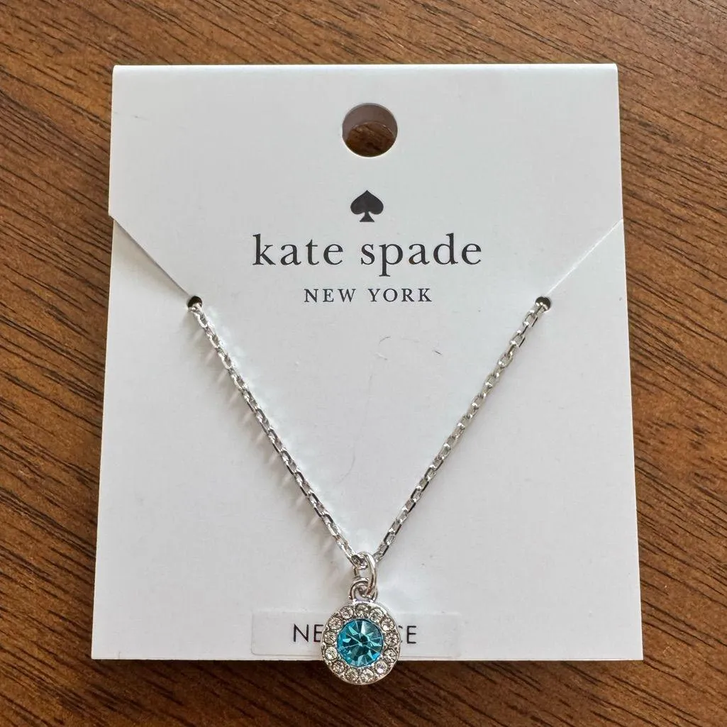 NWT Kate Spade You’re A Gem Pave Halo Pendant - Image 3