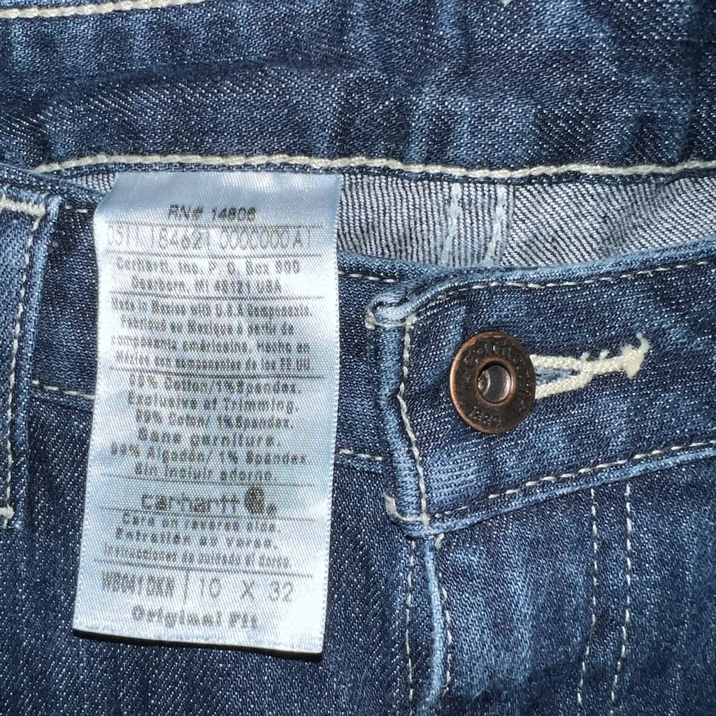 Carhartt Blue Straight‎ Leg Jeans - Image 3