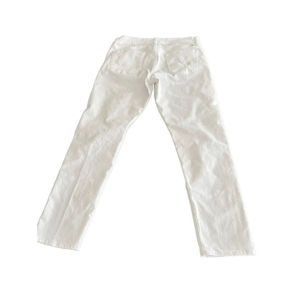 Lucky Brand distressed  Boyfriend White Jeans 8/29 - Image 2