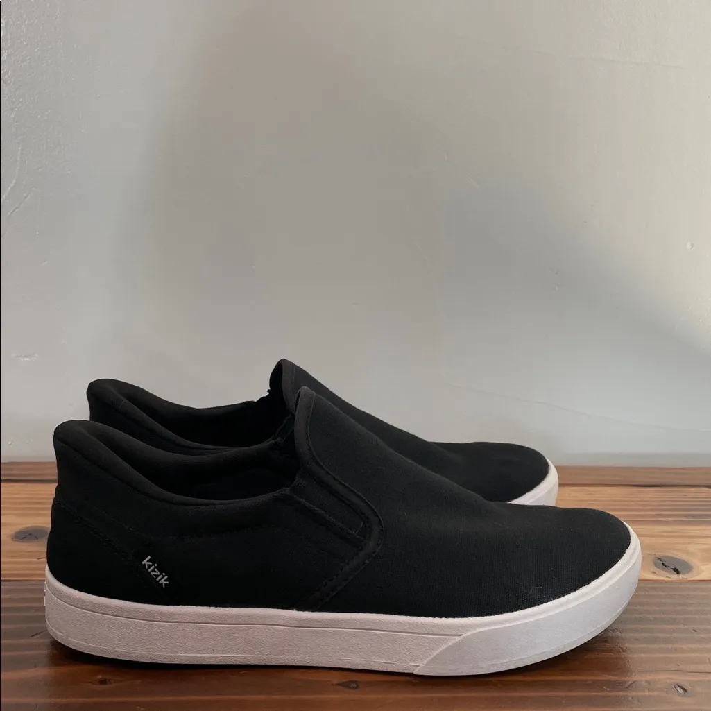 Kizik Venice Slip On Shoe Women’s 8 Wide Black Canvas Hands Free Casual Sneaker - Image 8