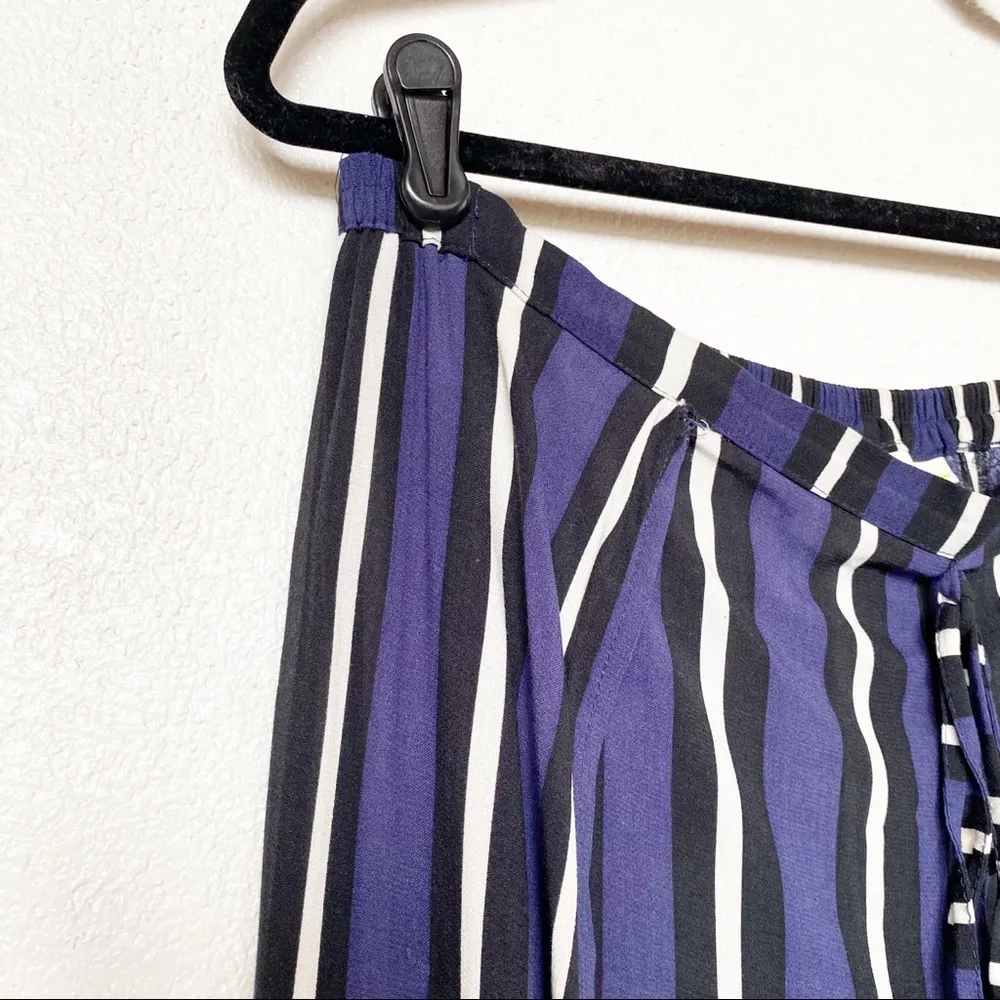 Maeve Striped Open Side Slit Pull On Elastic Waist Pants Size XS - Image 4