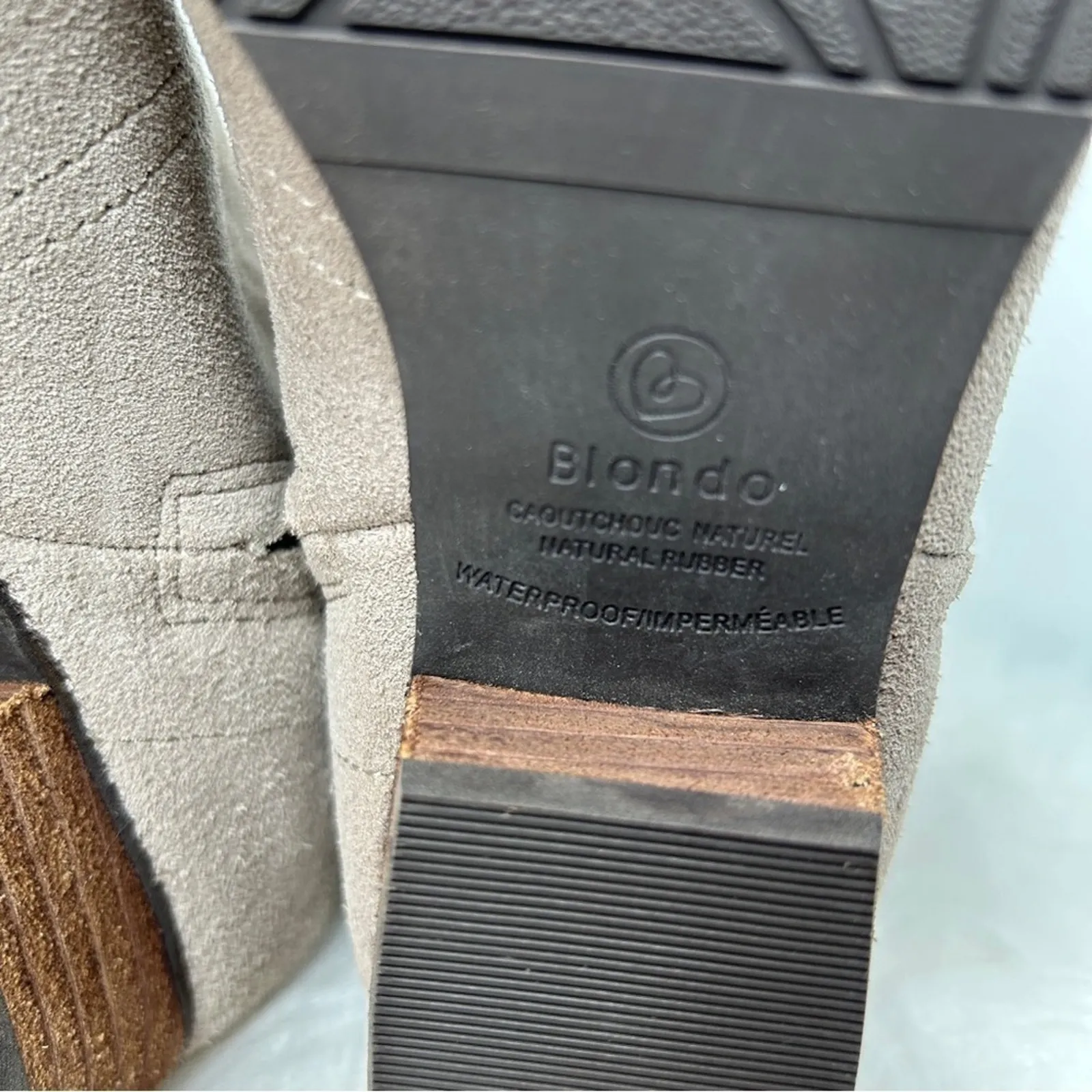 BLONDO Booties Womens Size 7.5 Waterproof Suede Ankle Boots Autumn Fall Basics - Image 7