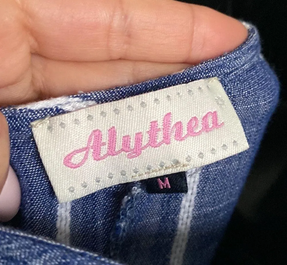 Bohemian cropped loose sleeve flowy smocked waist blouse medium - Image 7