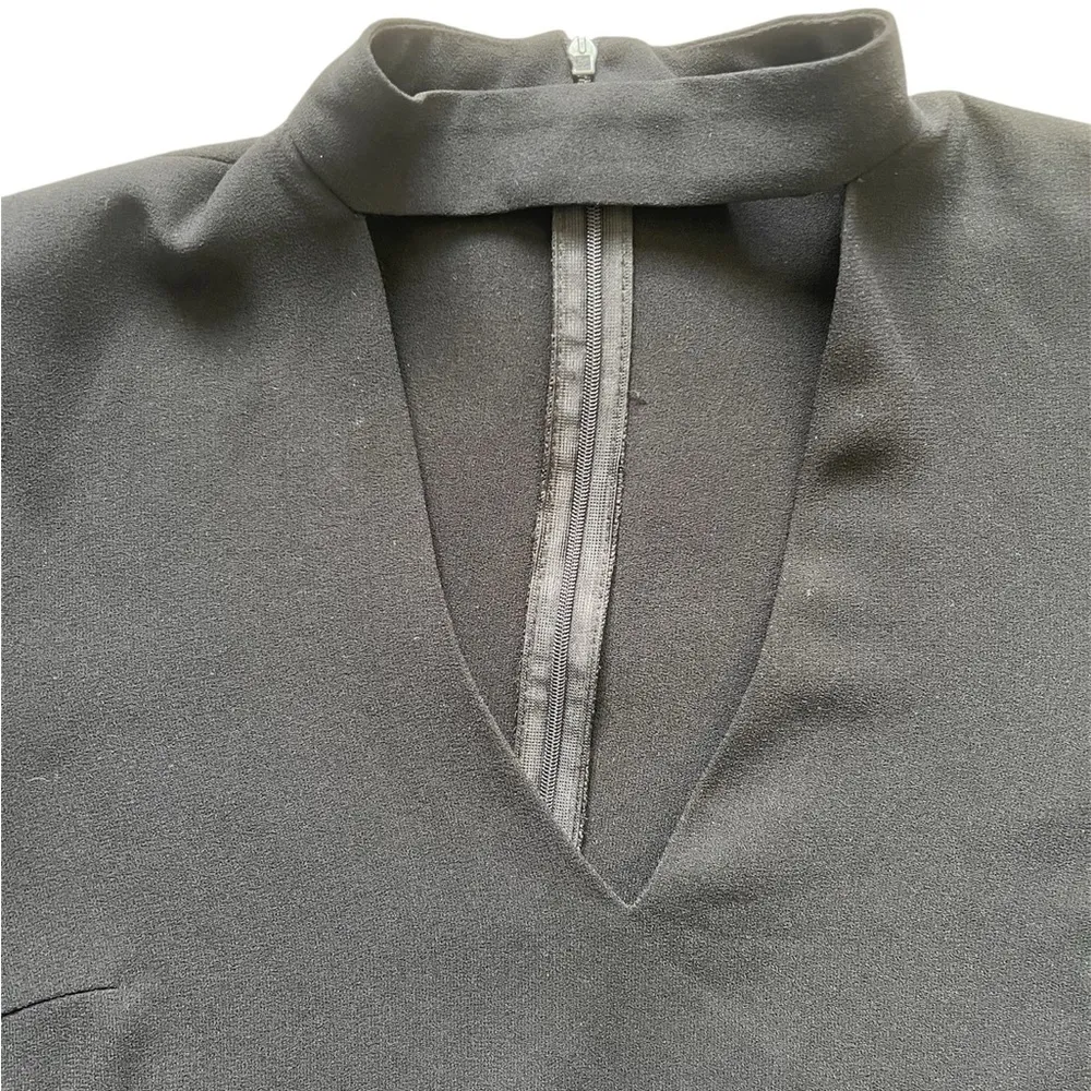 Zara Women Short Sleeve Keyhole Dress Size | XS - Image 4