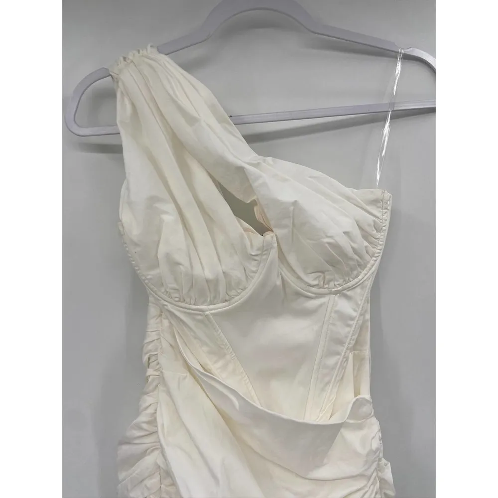 House of CB Clementine White Cutout Ruched Corset Mini Dress Size XS NWT - Image 4