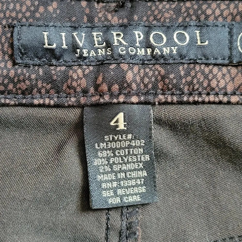 Liverpool Jeans reptile print midrise skinny jeans size 4 - Image 4