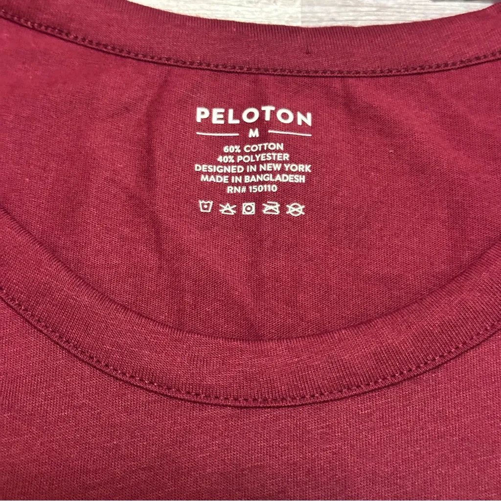 Peloton Women's Maroon Muscle Tee Tank Top M - Image 5