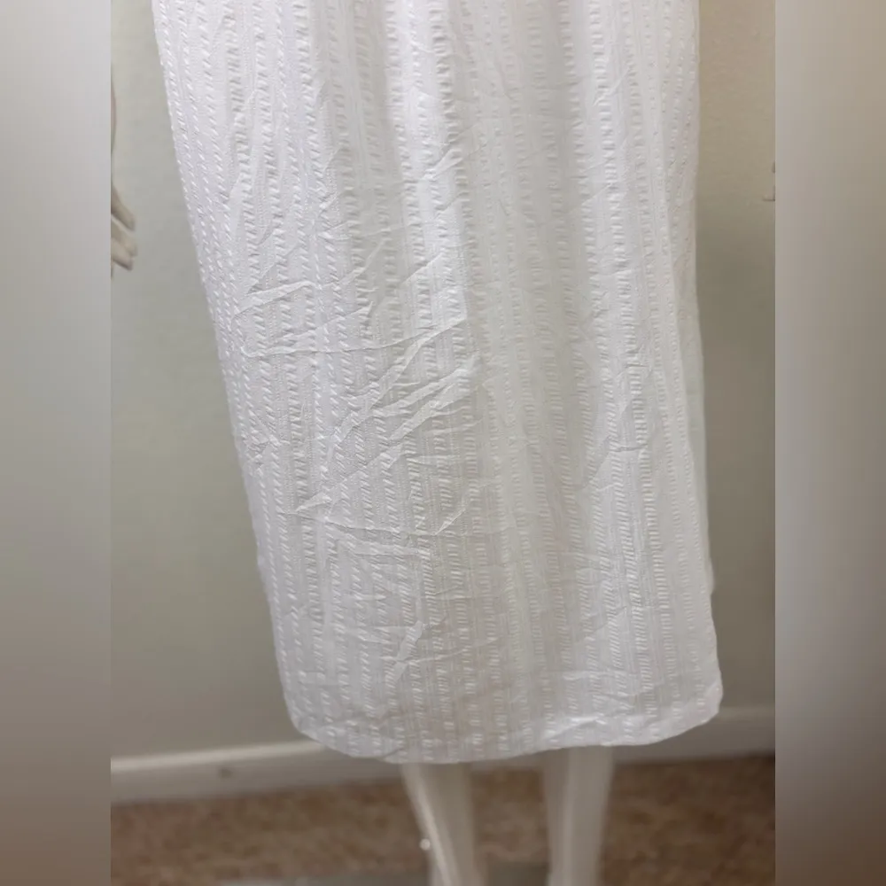 Vintage Collectibles By JC Penney Ivory Long Nightgown Med Lace Neck Sexy F35 White - Image 6
