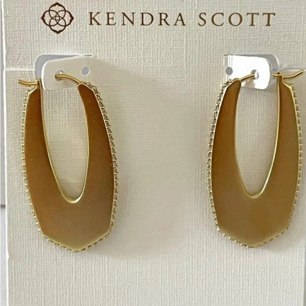 Kendra Scott NWT  Pavé Hoop Earrings - Image 5