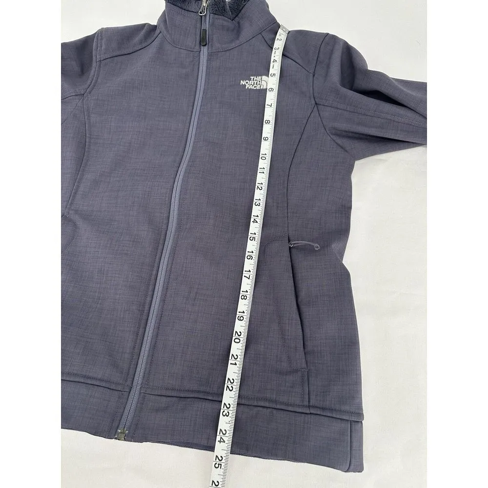 North Face Apex Chromium Thermal Soft Shell Jacket Women Small Fleece Lined Gray - Image 5