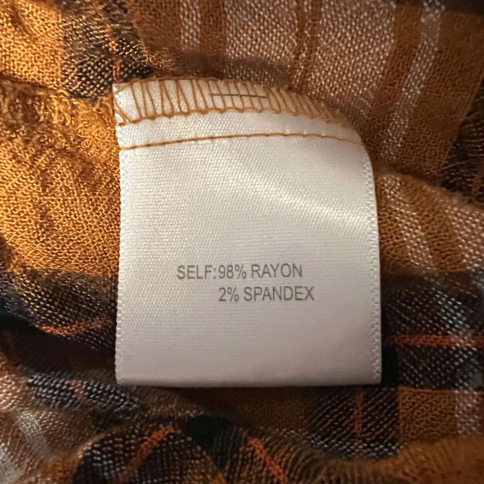 Jane & Delancey Plaid Brown Women's Shirt Size Large Western Button Down - Image 7