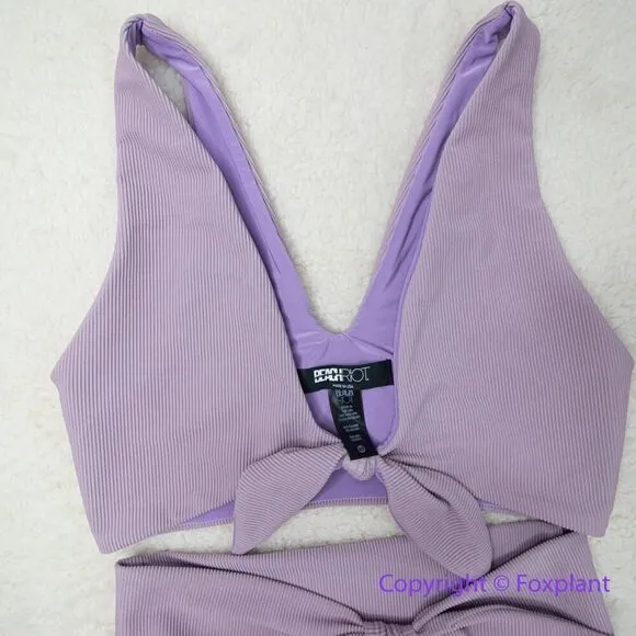 New! Set! Beach Riot Free People Rib Dallas Emma bikini‎ bottom lavender, size S - Image 3