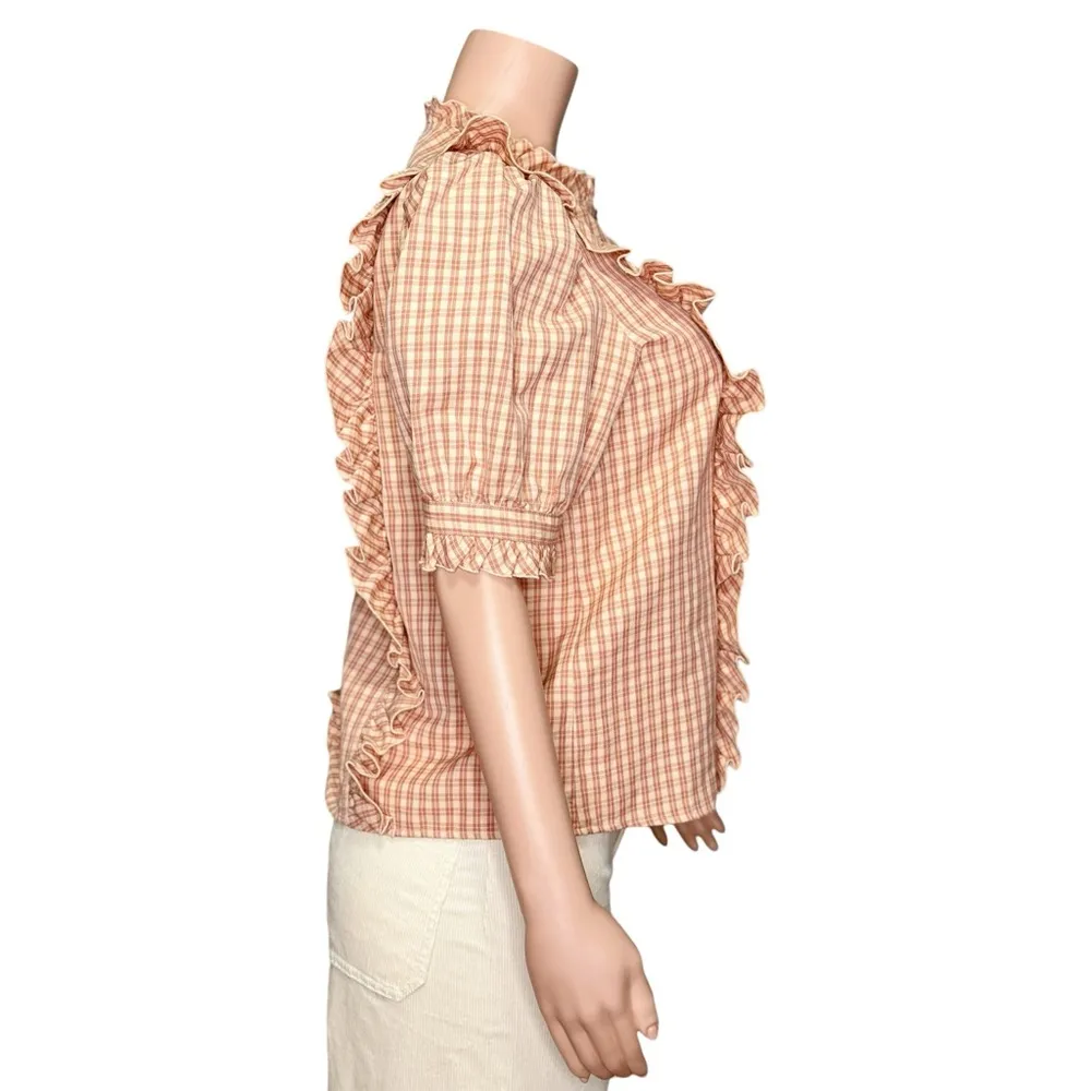 SÉZANE Guillemette Blouse, Pink Tiles, FR38/US6 - Image 10