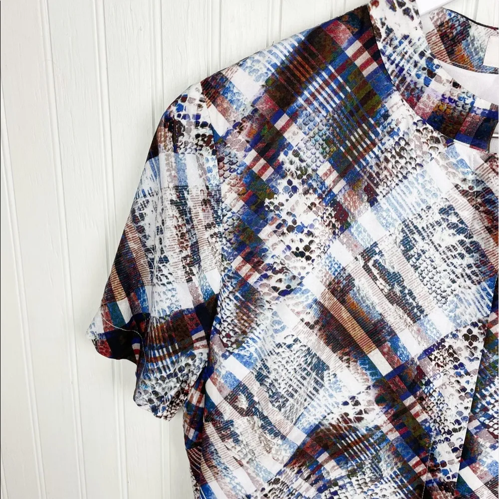 Ted Baker London Women's Balay Quartz Mix Pattern Short Sleeve Jumpsuit Medium 3 Brown - Image 6