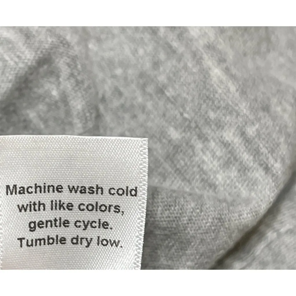 Michael Stars Cyrus Oversized T-Shirt Grey L Large Cotton Shirt Sleeve V-Neck - Image 6